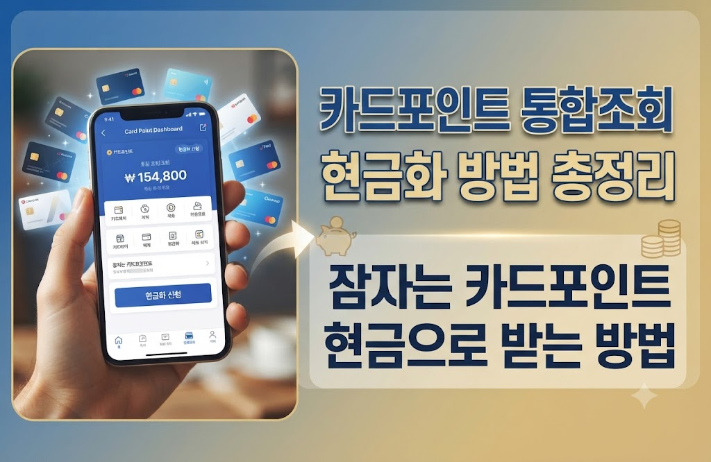 카드포인트 통합조회 화면에서 포인트 확인하는 방법